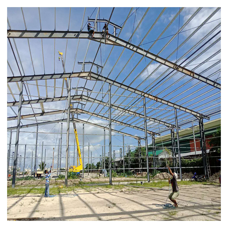 La structure d'acier philippine pour une vaste étendue d'atelier d'entrepôt
