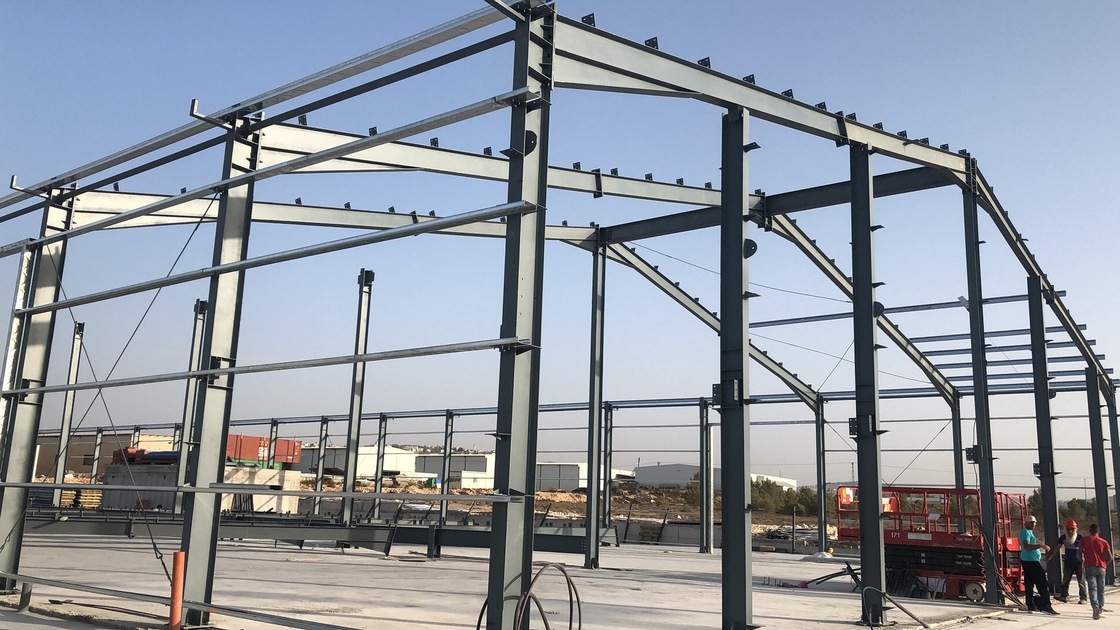 Grande portée, courte période de construction, bâtiment d'usine de structure en acier galvanisé respectueux de l'environnement