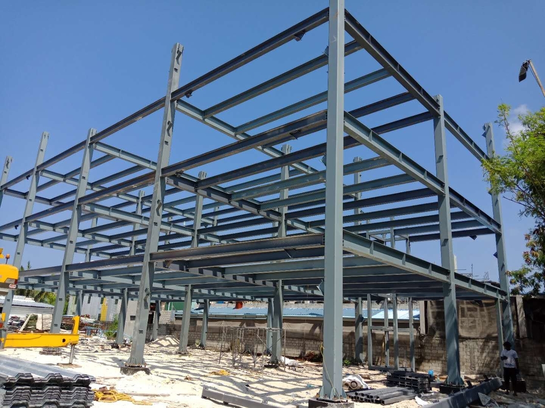 Constructions en acier préfabriquées de grande hauteur bâtiments de bâtiments de cadre maisons pour les Maldives utiliser des matériaux isolants