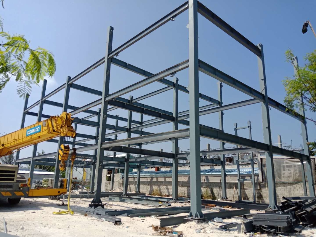 Constructions en acier préfabriquées de grande hauteur bâtiments de bâtiments de cadre maisons pour les Maldives utiliser des matériaux isolants
