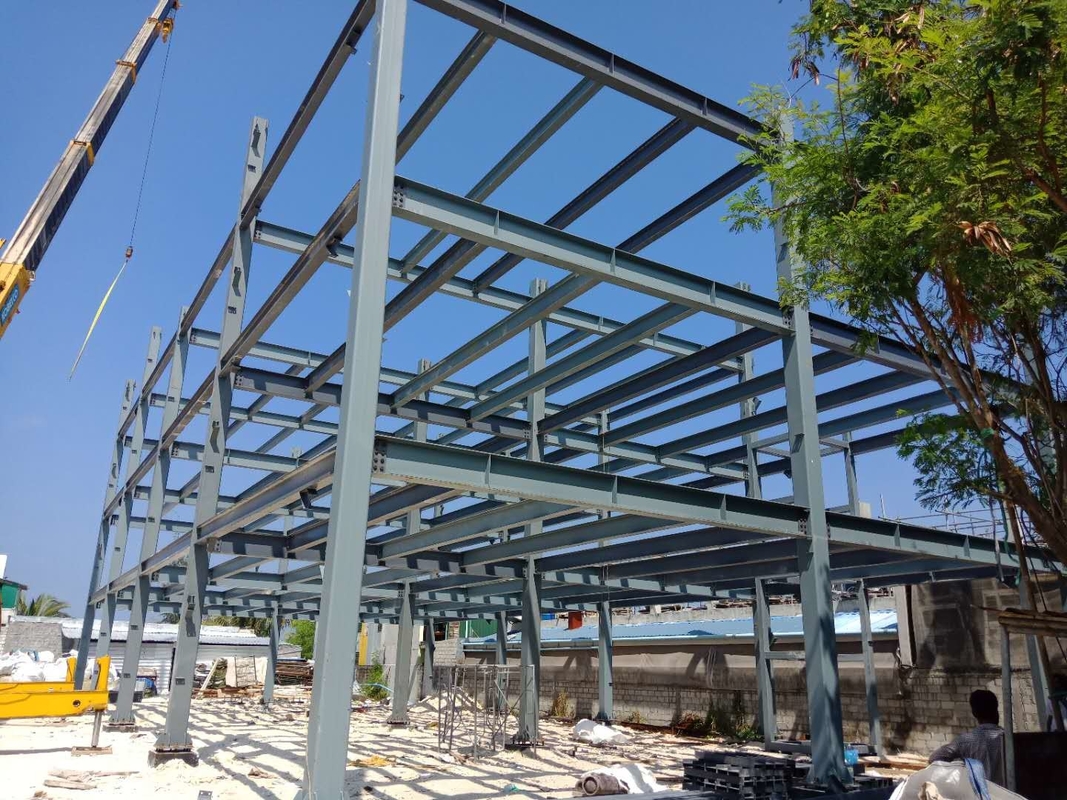 Constructions en acier préfabriquées de grande hauteur bâtiments de bâtiments de cadre maisons pour les Maldives utiliser des matériaux isolants