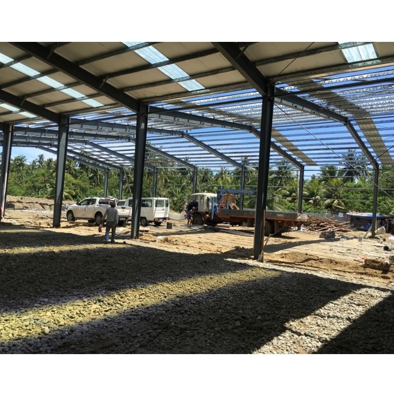 Exportation vers les Philippines Paroi en brique galvanisée à chaud en acier galvanisé en forme de C pour bâtiment d'entrepôt