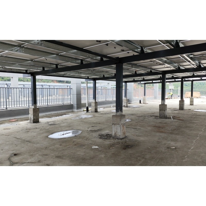 Q235Z Structure en acier Structure en acier pour l'installation système d'énergie solaire Construction préfabriquée de bâtiments en acier