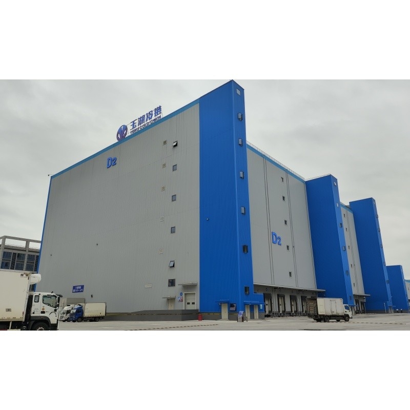 Structure en acier préfabriqué anti-corrosion pour usine de chaîne froide isolée préfabriquée