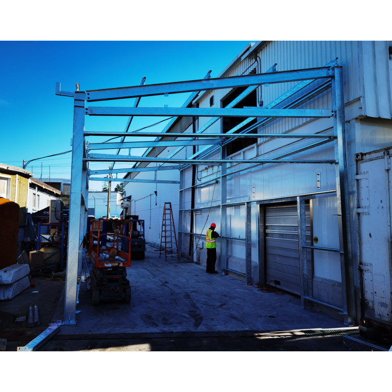 Construction préfabriquée en acier léger Construction métallique Construction en acier Construction pour un entrepôt de galvanisation à chaud