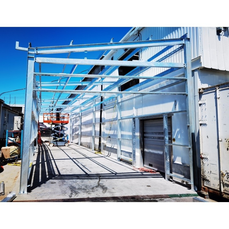 Construction préfabriquée en acier léger Construction métallique Construction en acier Construction pour un entrepôt de galvanisation à chaud