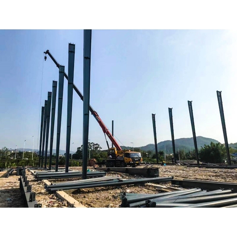 Usine de fabrication de métaux galvanisés anti-rouille avec structure d'acier bâtiment de structure d'acier