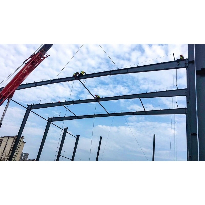 Usine de fabrication de métaux galvanisés anti-rouille avec structure d'acier bâtiment de structure d'acier