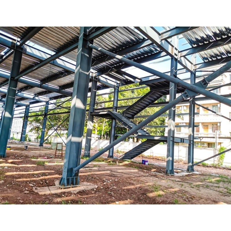 Usine de fabrication de métaux galvanisés anti-rouille avec structure d'acier bâtiment de structure d'acier
