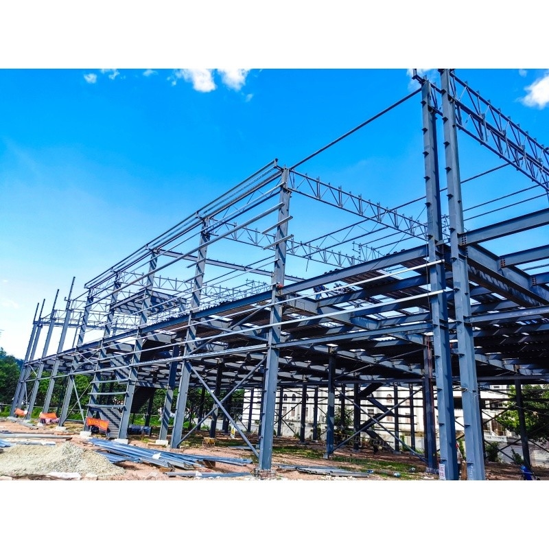 Usine de fabrication de métaux galvanisés anti-rouille avec structure d'acier bâtiment de structure d'acier
