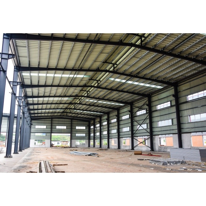 Q345 Matériau galvanisé d'usine préfabriqué Structure en acier pour usine de construction en acier
