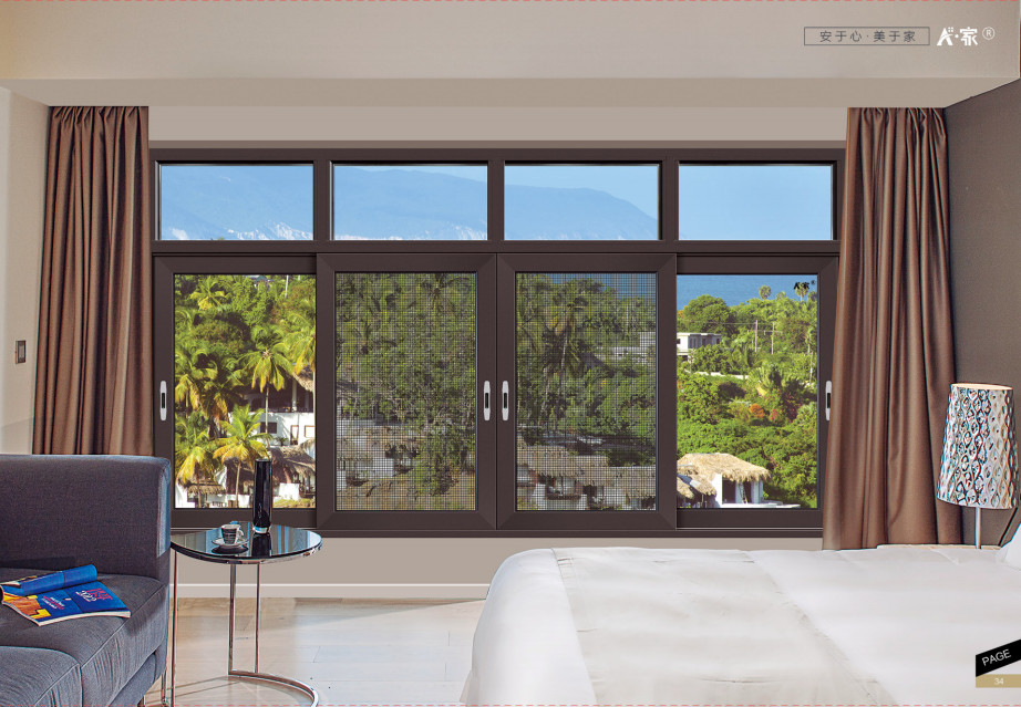 La fenêtre coulissante isolante thermique et acoustique avec écran pour chambre, bureau, balcon, etc.