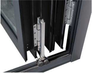 Ventilation et isolation thermique des fenêtres pliantes en alliage d' aluminium pour les studios, les cuisines, les bureaux et autres lieux