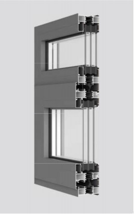 La fenêtre coulissante en alliage d' aluminium isolant thermique de 80 mm est adaptée au balcon, à la cuisine et à d' autres espaces domestiques