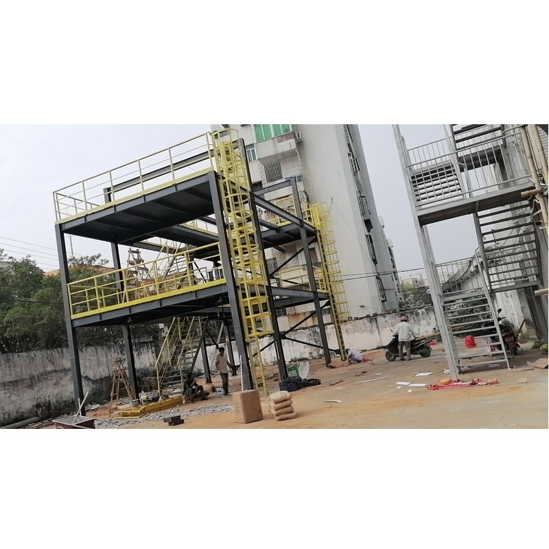 Structure en acier Mezzanine plancher entrepôt Plateforme intérieure en acier Mezzanine pour entrepôt