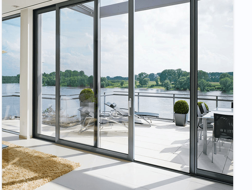 76 Porte d' ascenseur alliage d' aluminium 6063-T6 intérieur et extérieur Pour les résidences privées, villas, zones commerciales, bureaux, grands balcons