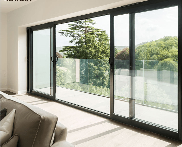76 Porte d' ascenseur alliage d' aluminium 6063-T6 intérieur et extérieur Pour les résidences privées, villas, zones commerciales, bureaux, grands balcons