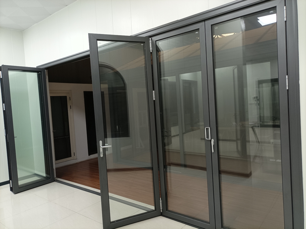 Porte pliante anti-clip pour résidences privées, villas, zones commerciales, bureaux
