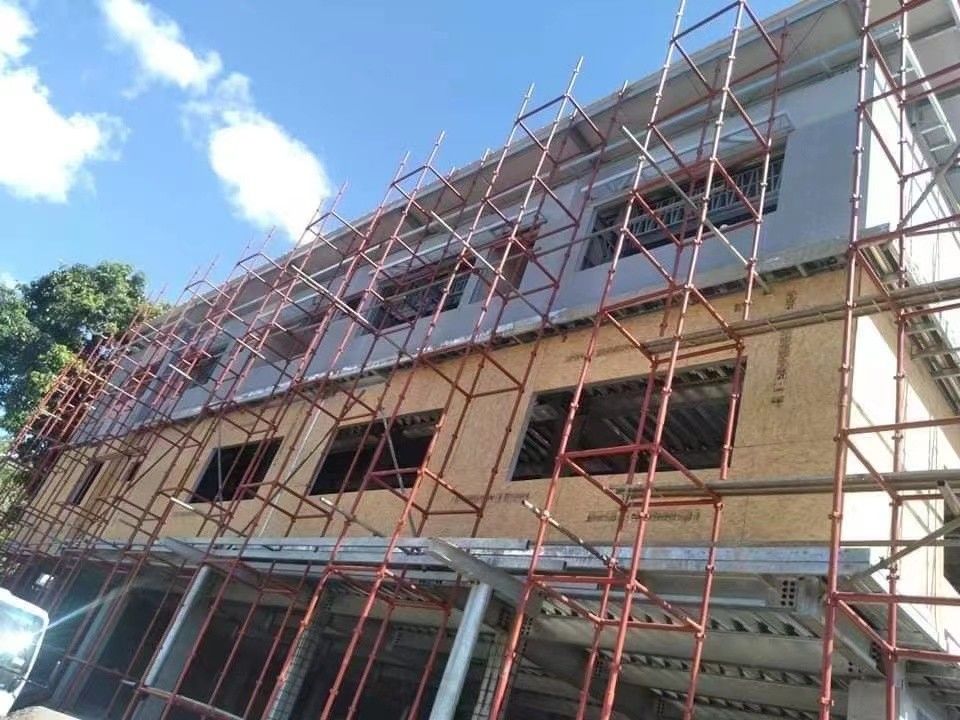 Isolement acoustique toit en pente villa à plusieurs étages maison en acier léger pour l'hôpital